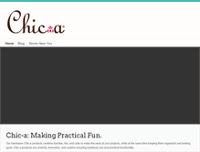 Tablet Screenshot of chic-a.com